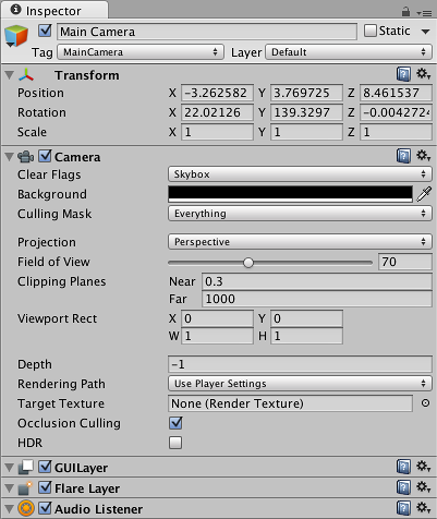 unity inspector