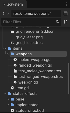 weapons file system